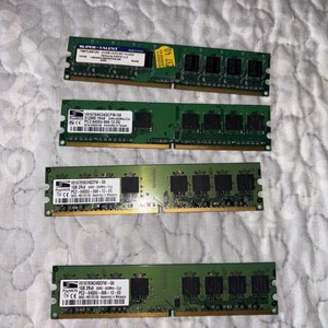 Memory Sticks Lot 4-2 Ddr2 800-ProMOS 1GB DDR2 PC2-6400U 1-512MB Pc5300 1-512 - Picture 1 of 3
