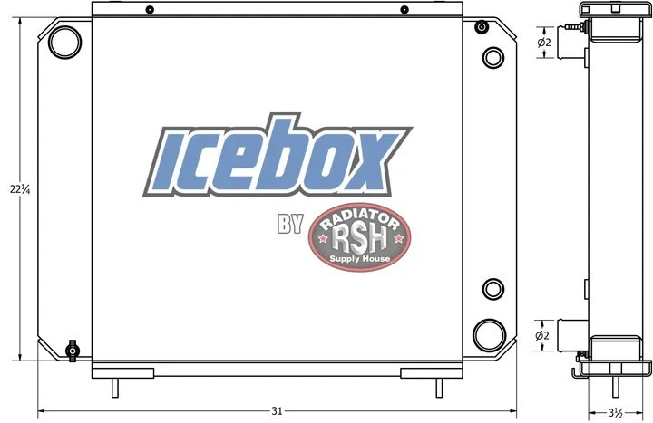 CUSTOM RADIATOR for caterpillar forklift v225b - Image 1 of 1