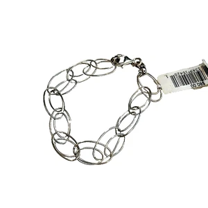 Beautiful Sterling Silver Bracelet w/ Interwoven Links, NWT! - Picture 1 of 4