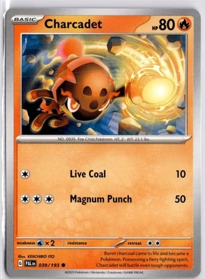 Charcadet - Common SV02: Paldea Evolved 039/193 Pokémon Card TCG - Image 1 of 2