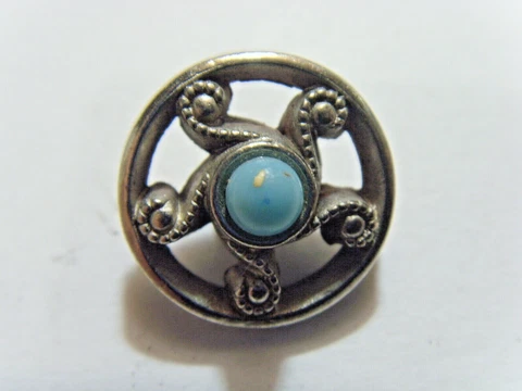 1920s antique collector button masked pentagram motif 51567 Cover