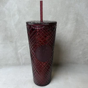 Starbucks Tumbler Ruby Red 24 OZ Cold Cup - Picture 1 of 3