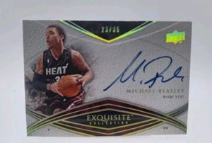 2008-09 Upper Deck Exquisite Michael Beasley RC On Card Auto # 23/25 - Picture 1 of 2