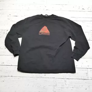 Vintage Burton Snowboards Shirt Mens XL Black Cotton Long Sleeve Y2K 90s - Picture 1 of 5