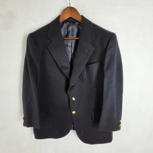 J. Press Blazer Jacket Sport Coat Mens 38S Single Breasted Navy Blue Gold Button - Picture 1 of 17