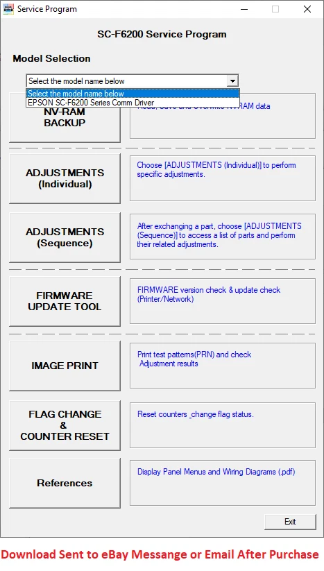 Service Program Epson SureColor F6200/F6270 +Service Manual get it now - Image 1 of 1