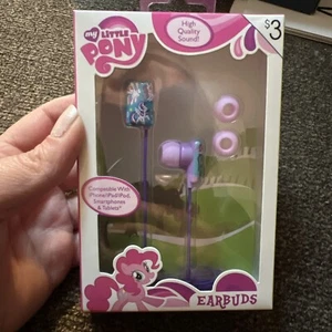 MY LITTLE PONY EARBUDS W WIRE HIGH QUALITY SOUND COMPATIBLE IPHONE IPAD TABLET - Picture 1 of 4