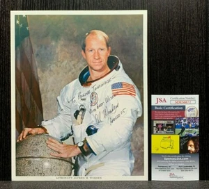 Alfred M. Worden Autograph JSA Certified Signed Photo APOLLO 15 WSS NASA - Picture 1 of 9