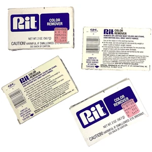 Rit Fabric Clothing Color Remover Vintage 4 Box Bundle 2oz Orig Formula - Picture 1 of 4