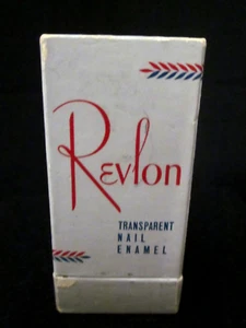 Nail Polish Box Revlon No. 62 Transparent Nail Enamel USA Vintage Box Only - Picture 1 of 7
