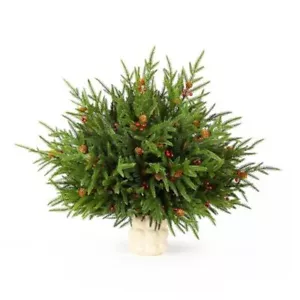 PCS 17" Artificial Norfolk Pine Branches Christmas Decorations, Fake Cedar 12 - Picture 1 of 8