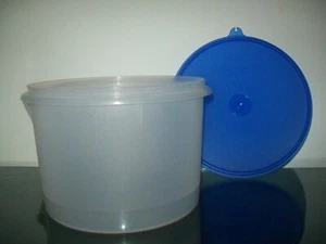 Refrigerador Tupperware Refrigerador Hielo Transparente con Tapa Azul Medio Nuevo Raro - Imagen 1 de 5
