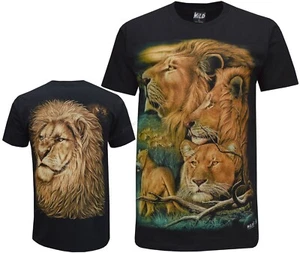 Lion Big Cat King Of The Jungle Pride Animal Glow in The Dark T-Shirt M-3XL - Picture 1 of 2