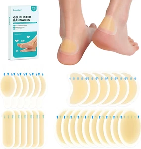 Blister Pads - 28 Ct Water Resistant Hydrocolloid Bandages for Foot, Toe, Hee... - Picture 1 of 1