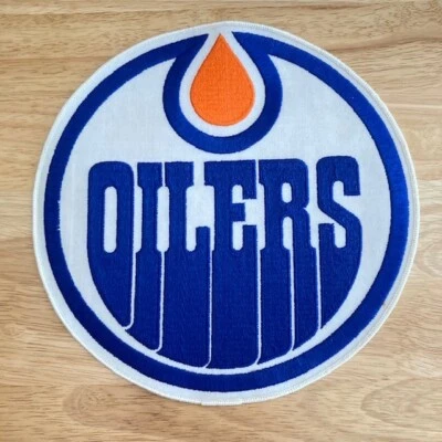 Parche Oficial Chaqueta EDMONTON OILERS 9.5" Vintage Bordado Coser/Planchar Foto 1 de 2