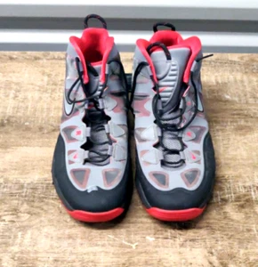 Nike Air Max Uptempo Fuse 360 Mens 15 Grey Red Black Shoes 555103-002 - Picture 1 of 19