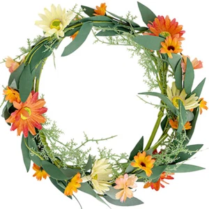  Modern Door Wreath Wreaths for Indoors Decorative Garland Xmas Hanging - Picture 1 of 12