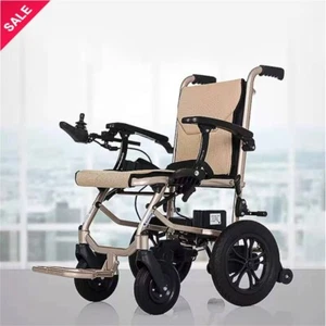 Folding Electric Wheelchair For Adults Elderly Mobility Aid Motorized Dual Motor - Picture 1 of 7
