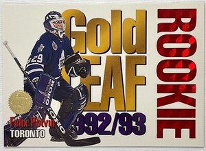 1993-94 Leaf - Gold Leaf - Rookie ! Felix Potvin