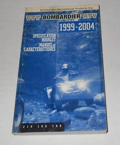 1999-2004 Bombardier ATV-VTT Specification Booklet 219 100 188 - Picture 1 of 3