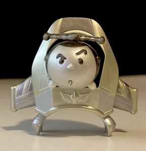 Rare Disney Tsum Tsum *TOY STORY* SILVER Buzz Lightyear Figure W/Spaceship Stand - Picture 1 of 7