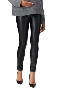 Leggings de maternidad de cuero sintético Seraphine Cici elásticos y cómodos negros talla 12 - Imagen 1 de 9