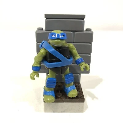 MEGA CONSTRUX TMNT LEONARDO MINI FIGURA DE LEO TORTUGA PLANEADOR PERSECUCIÓN SET DXY10 Foto 1 de 4
