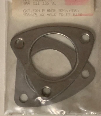 (2) Colector de junta de escape para tubo de cabezal Porsche 924S 944 S2 968 # 944113501 Foto 1 de 3