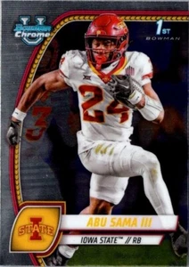 2024 BOWMAN CHROME U #7 ABU SAMA III 1ST BOWMAN IOWA STATE - Picture 1 of 2