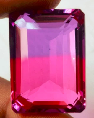 AAA+ Large Tourmaline 85.85 CT Emerald Cut Beautiful Loose Gemstone Gift 4 Women - Image 1 of 4