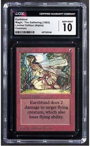 1993 Earthbind Magic: The Gathering Limited Edition (Alpha) Common CGC 10 - Picture 1 of 2