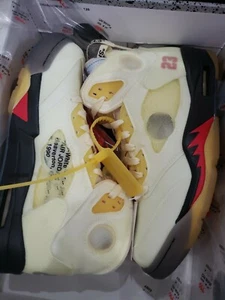 Size 7 - Jordan 5 SP x Off-White Ivory - Picture 1 of 3