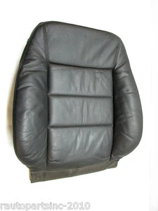 2002 AUDI A6 C5 SEAT UPPER CUSHION FRONT RIGHT BLACK LEATHER OEM 00 01 02 03 04 - Picture 1 of 6