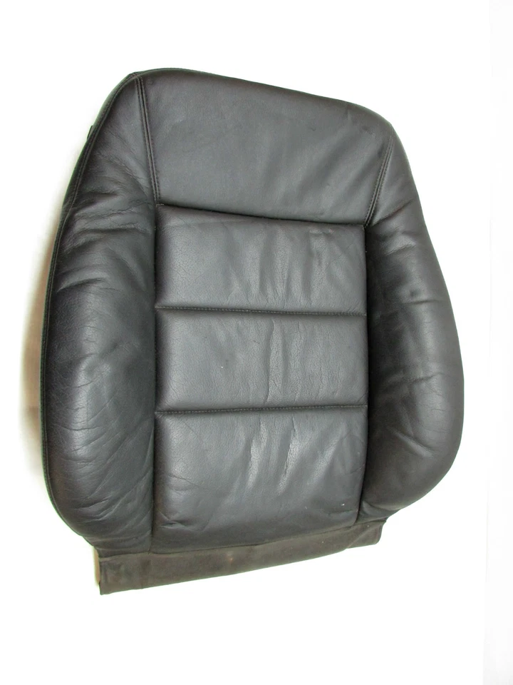 2002 AUDI A6 C5 SEAT UPPER CUSHION FRONT RIGHT BLACK LEATHER OEM 00 01 02 03 04 - Image 1 of 4