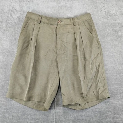 Tommy Bahama Pantalones Cortos Seda Golf Chino Estilo Caqui Verano Talla 32 Foto 1 de 4