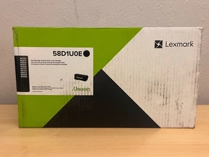 58D1U0E Genuine Lexmark Ultra High Yield Black Toner Cartridge NEW UNOPENED - Picture 1 of 5