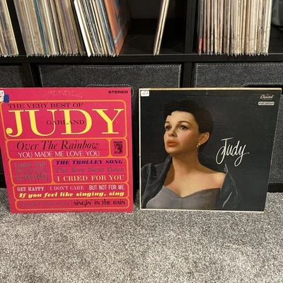 Judy Garland Lot "Judy" LP 1956 and Very Best Of Over the Rainbow Vinyl Records Foto 1 de 4