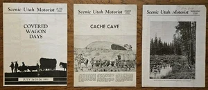 3 1931 Scenic Utah Mormons Wagons  Navajo Sand Painting - Picture 1 of 3