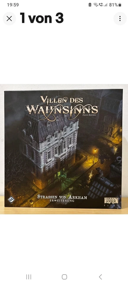 Villen des Wahnsinns (2. Edition): Strassen von Arkham (Erweiterung) Cthulhu - Bild 1 von 1