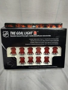 NHL NEW 10 STRING LIGHTS THE GOAL LIGHT 30 Hockey Teams Party Lights RARE - Picture 1 of 5