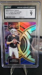 2023 Panini Select - Premier Level Aidan O'Connell Red & Blue Prizm Die-Cut (RC) - Bild 1 von 1