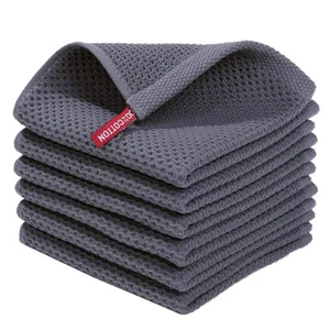 Homaxy Pannotti Cucina 100% Cotone Tessuto Waffle, Ultra Morbido Assorbente Qui... - Foto 1 di 7