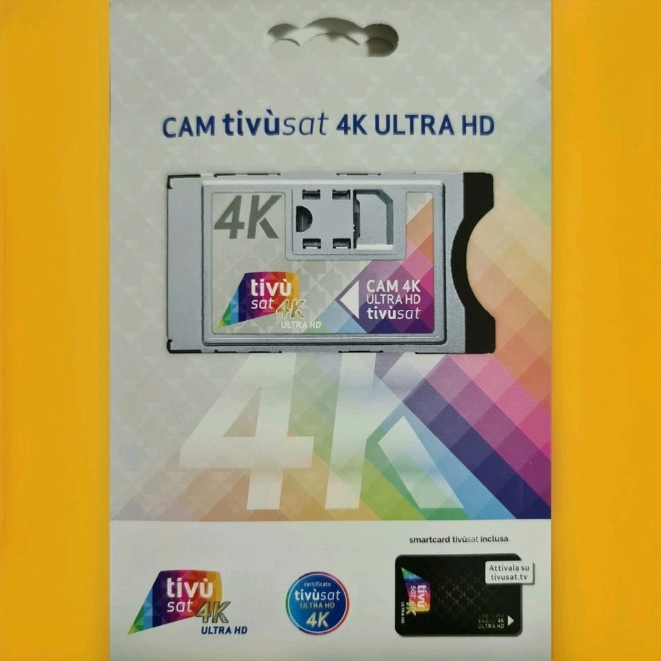 CAM HD 4K ULTRA TIVÙSAT COMPRESO DI SCHEDA  - Imagen 1 de 1