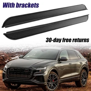 2Pcs Running Boards Nerf Bars Side Steps Fits for Audi Q8 2019-2020 - Picture 1 of 9