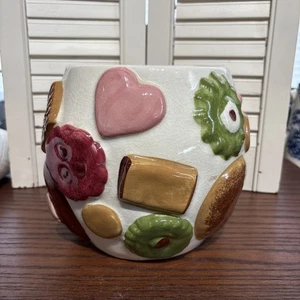 Tarro de galletas de cerámica retro vintage de Napco años 50 sin tapa - Imagen 1 de 10