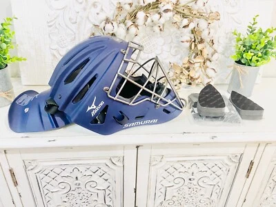 Casco de receptor Mizuno Samurai juvenil azul marino (6,5"-7 1/4") MSCHY200 Foto 1 de 2