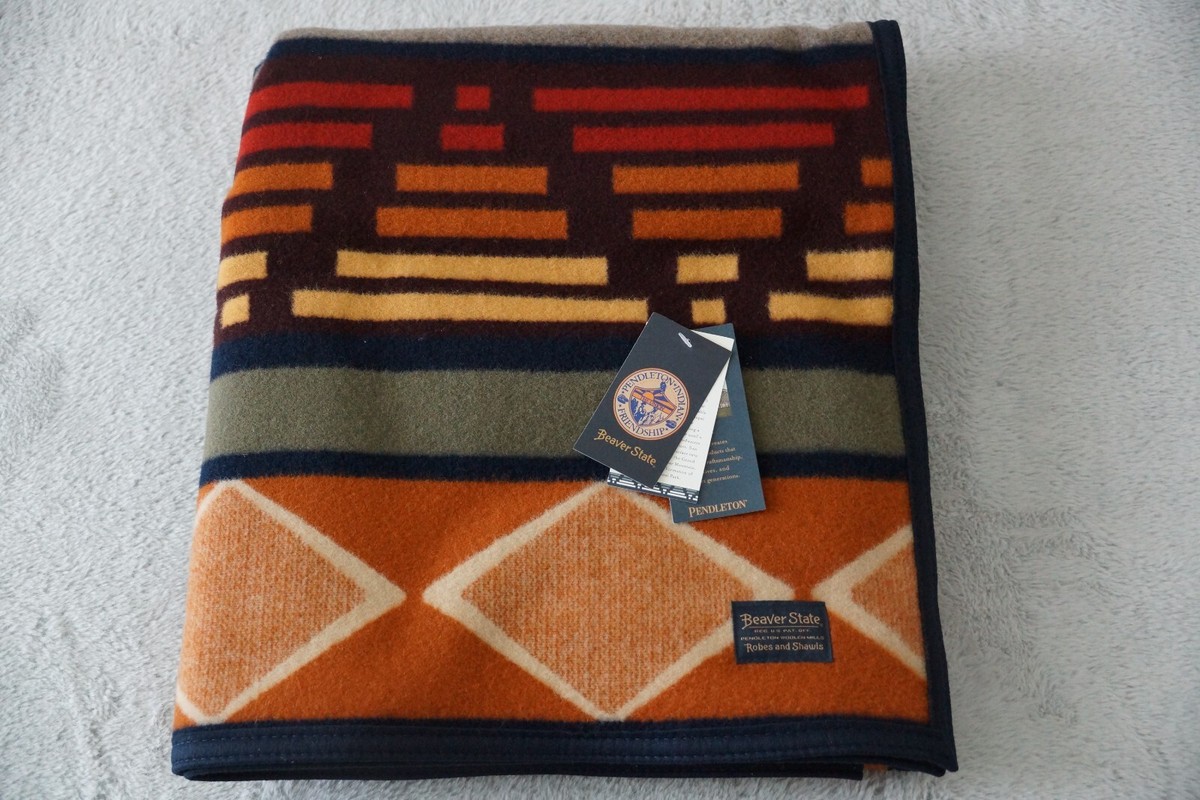 USA製 特大Pendleton Beaver State ブランケット USA製 特大