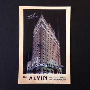 Tulsa Oklahoma Alvin Hotel Postcard - Picture 1 of 2