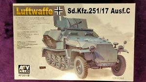 AFV Club 1:35 Sd.Kfz.251/17 Auf.C Luftwaffe Version Model Kit #35118 SEALED BAGS