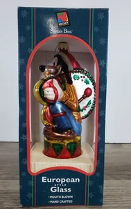 Santa's Best Mickey Weihnachten Goofy Ornament Handarbeit mundgeblasen GLAS NEU - Bild 1 von 10